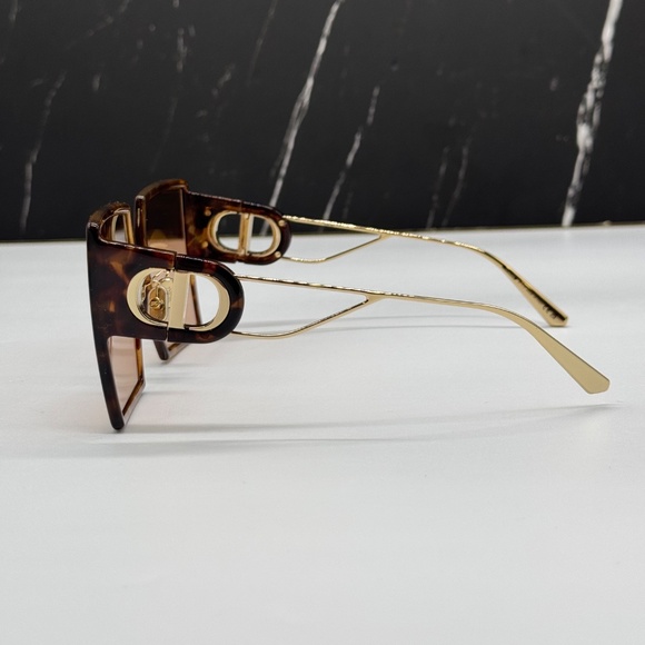 NEW DIOR OVERSIZED HAVANA WOMEN SUNGLASSES DIOR 30MONTAIGNE SU 26L0 EYEWEAR - Picture 5 of 10